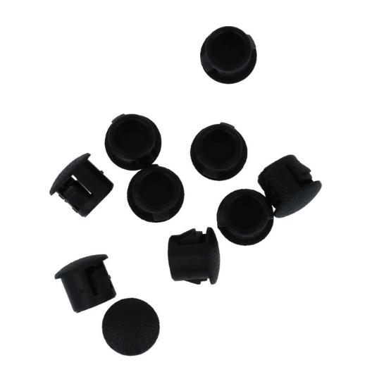 10 Afdekkapjes voor deurkozijnen 7,9 X 9,5 zwart