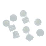 10 Afdekkapjes voor deurkozijnen 9,5 X 11,9 wit