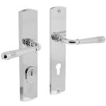 Intersteel achterdeurbeslag Helena kruk/kruk PC72 met kerntrek beveiliging chroom