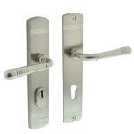 Intersteel achterdeurbeslag Helena kruk/kruk PC72 met kerntrek beveiliging nikkel mat
