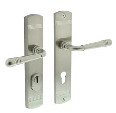 Intersteel achterdeurbeslag Helena kruk/kruk PC72 met kerntrek beveiliging nikkel mat