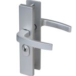 Nemef veiligheidsbeslag PC55 langschild kruk/kruk 3417-II met kerntrek beveiliging SKG3 aluminium F1