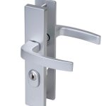 Nemef veiligheidsbeslag PC72 langschild kruk/kruk 3417-II met kerntrek beveiliging SKG3 aluminium F1