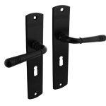 Intersteel deurklink Helena op schild 230x44mm SL56 zwart