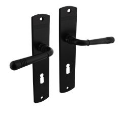 Intersteel deurklink Helena op schild 230x44mm SL72 zwart