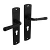 Intersteel deurklink Helena op schild 230x44mm PC55 zwart