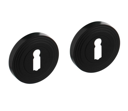 Intersteel sleutelplaatjes verdekt met rillen zwart