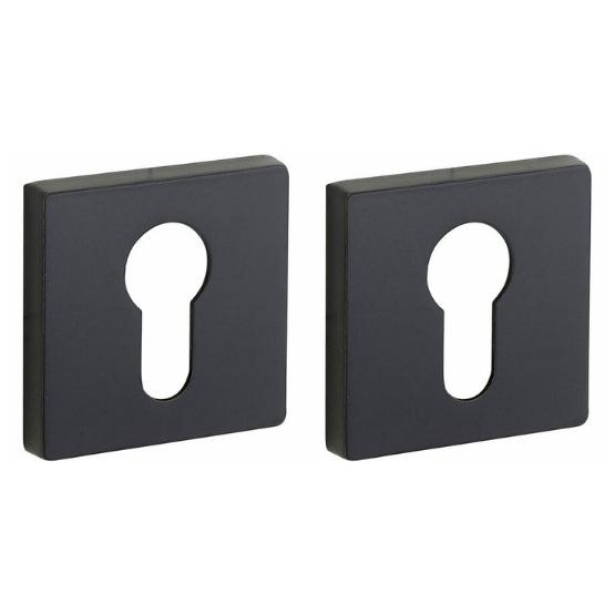 Set van twee PC-Plaatjes Bauhaus verdekt mat zwart