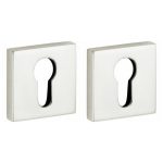 Set van twee PC-Plaatjes Bauhaus verdekt glans nikkel