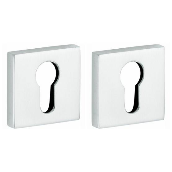 Set van twee PC-Plaatjes Bauhaus verdekt glans chroom