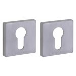 Set van twee PC-Plaatjes Bauhaus verdekt mat chroom