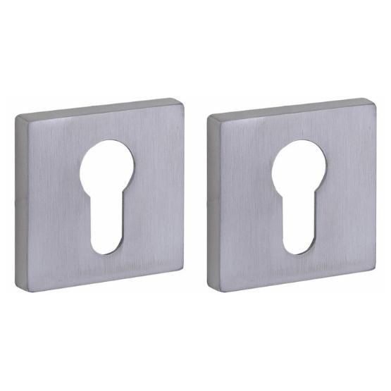 Set van twee PC-Plaatjes Bauhaus verdekt mat chroom