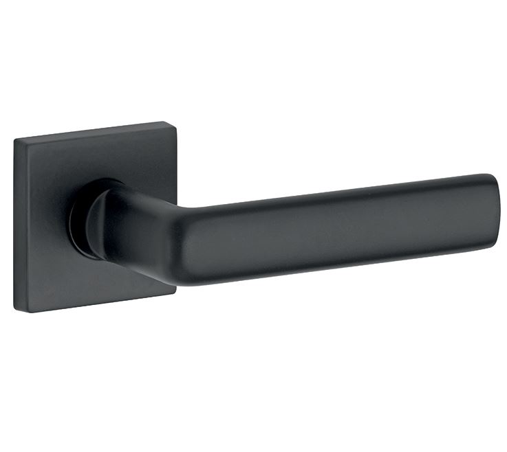 Deurklink op geveerd rozet verdekt Padania mat zwart