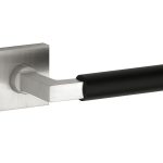 Deurklink op geveerd rozet verdekt Bauhaus ebben mat nikkel ongelakt