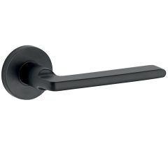 Deurklink op geveerd rozet Piatto/Vivo mat zwart