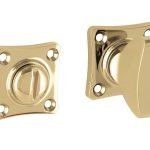 WC-Sluiting 5-8 mm Vierkant messing gelakt