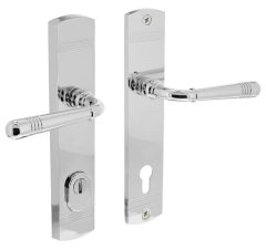 Intersteel achterdeurbeslag Helena kruk/kruk PC92 met kerntrek beveiliging chroom