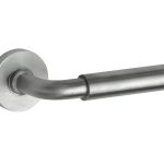 Deurklink op geveerd rozet Frankfurt/Vivo mat nikkel ongelakt