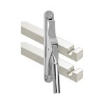 Pomp-espagnolet Frankfurt glans nikkel Inclusief 2 Stangen