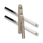 Pomp-espagnolet Frankfurt mat nikkel Ongelakt Inclusief 2 Stangen