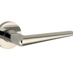 Deurklink op geveerd rozet Wig/Vivo glans nikkel