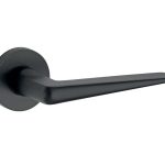 Deurklink op geveerd rozet Wig/Vivo mat zwart