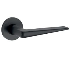 Deurklink op geveerd rozet Wig/Vivo mat zwart