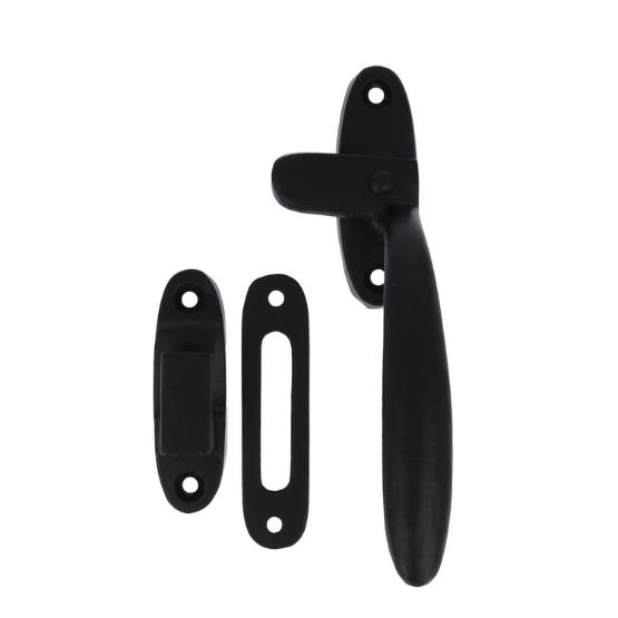 Raamsluiting rechts ijzer zwart