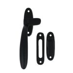 Raamsluiting links ijzer zwart