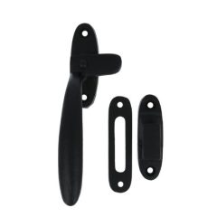 Raamsluiting links ijzer zwart