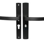 Axa Curve Plus Smal Veiligheidsbeslag PC55 met kerntrekbeveiliging kruk/kruk SKG3 zwart