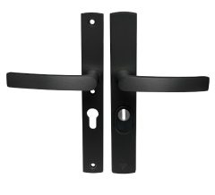 Axa Curve Plus Smal Veiligheidsbeslag PC55 met kerntrekbeveiliging kruk/kruk SKG3 zwart