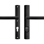 Axa Curve Plus Smal Veiligheidsbeslag PC72 met kerntrekbeveiliging kruk/kruk SKG3 zwart