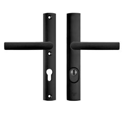 Axa Curve Plus Smal Veiligheidsbeslag PC72 met kerntrekbeveiliging kruk/kruk SKG3 zwart