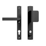 Axa Curve Plus Smal Veiligheidsbeslag PC92 met kerntrekbeveiliging knop/kruk SKG3 zwart