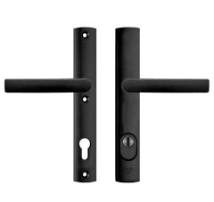 Axa Curve Plus Smal Veiligheidsbeslag PC92 met kerntrekbeveiliging kruk/kruk SKG3 zwart