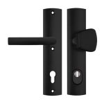 Axa Curve Veiligheidsbeslag PC92 met kerntrekbeveiliging knop/kruk SKG3 zwart