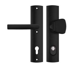 Axa Curve Veiligheidsbeslag PC92 met kerntrekbeveiliging knop/kruk SKG3 zwart