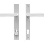 AXA Edge Plus Smal veiligheidsbeslag PC110 met kerntrekbeveiliging kruk/kruk Aluminium F1