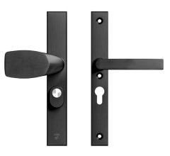 AXA Edge Plus Smal veiligheidsbeslag PC55 SKG3 met kerntrekbeveiliging Wing-greep/kruk zwart