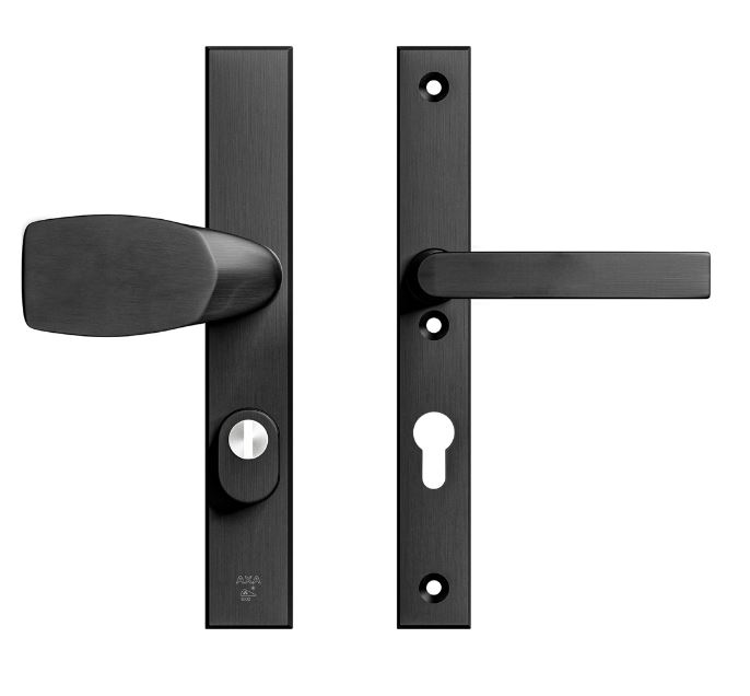 AXA Edge Plus Smal veiligheidsbeslag PC72 SKG3 met kerntrekbeveiliging Wing-greep/kruk zwart