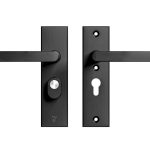 AXA Edge Plus veiligheidsbeslag kort PC55 SKG3 met kerntrekbeveiliging kruk/kruk zwart