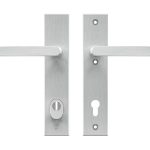 AXA Edge Plus veiligheidsbeslag PC110 met kerntrekbeveiliging kruk/kruk Aluminium F1