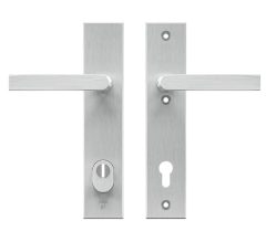 AXA Edge Plus veiligheidsbeslag PC110 met kerntrekbeveiliging kruk/kruk Aluminium F1