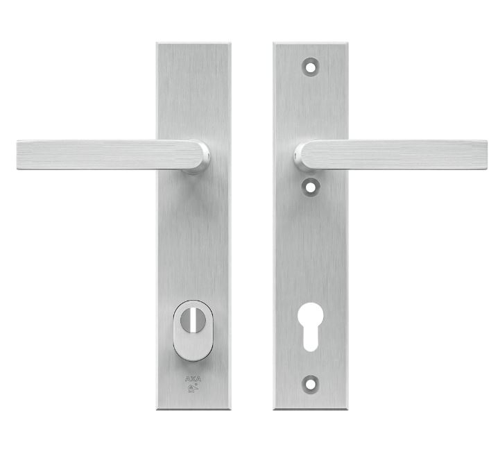 AXA Edge Plus veiligheidsbeslag PC110 met kerntrekbeveiliging kruk/kruk Aluminium F1
