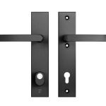 AXA Edge Plus veiligheidsbeslag PC110 met kerntrekbeveiliging kruk/kruk zwart