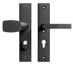 AXA Edge Plus veiligheidsbeslag PC72 SKG3 met kerntrekbeveiliging Wing-greep/kruk zwart