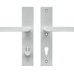 AXA Edge Plus veiligheidsbeslag PC85 met kerntrekbeveiliging kruk/kruk SKG3 Aluminium F1