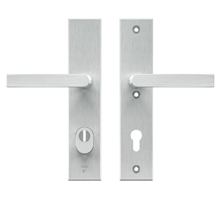 AXA Edge Plus veiligheidsbeslag PC85 met kerntrekbeveiliging kruk/kruk SKG3 Aluminium F1