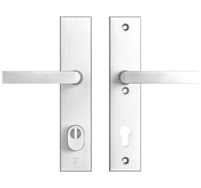 AXA Edge Plus veiligheidsbeslag PC92 met kerntrekbeveiliging kruk/kruk SKG3 Aluminium F1